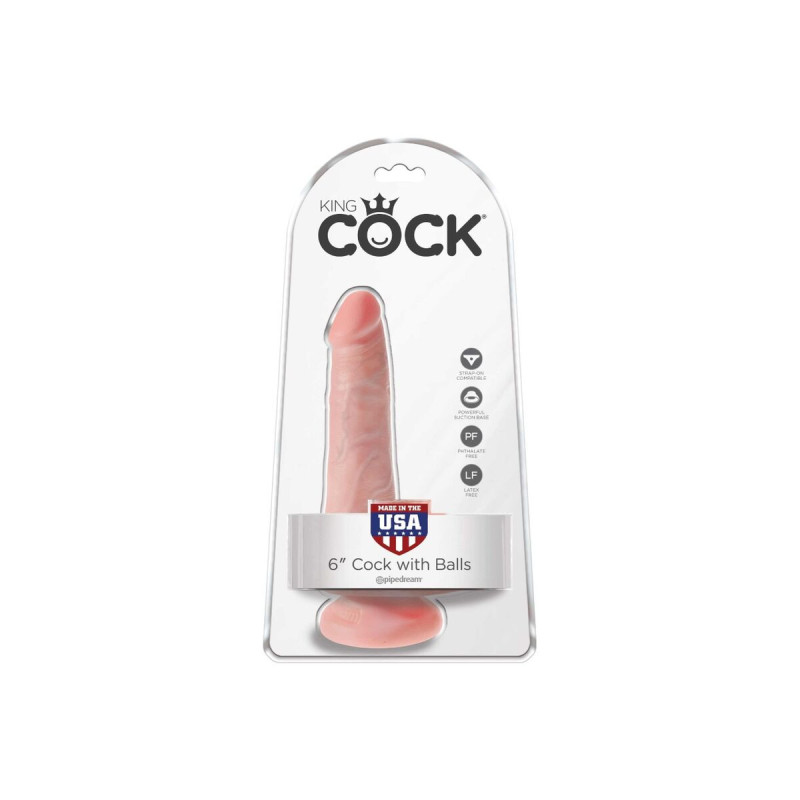 King Cock - Pénis Réaliste Avec Boules 13.5 Cm Légères | Vybes.it