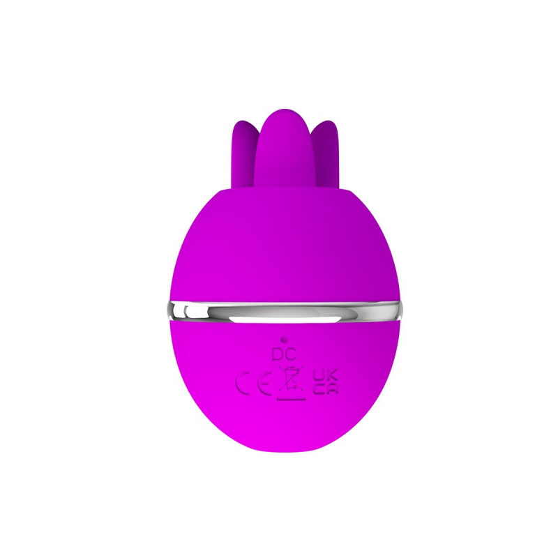 PRETTY LOVE - VIBRATORE IN SILICONE TONDO VIOLA GEMINI BALL - HIGH TE…