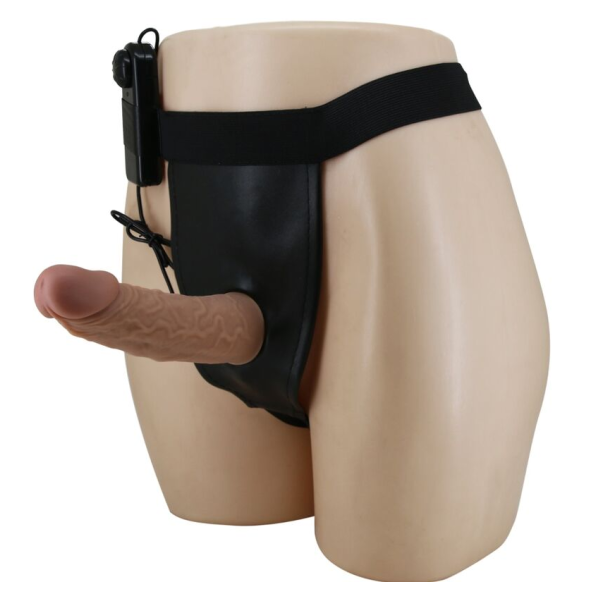 PRETTY LOVE - HARNESS BRIEFS CON VIBRACIÓN DILDO INCLUIDO
