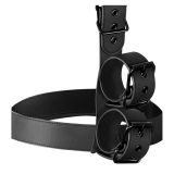 FETISH SUBMISSIVE BONDAGE - CONJUNTO DE SUJECIÓN PARA EL CUERPO DE CUELLO Y MUÑEQUERAS