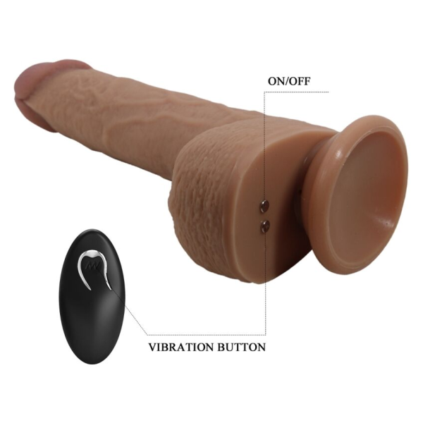 PRETTY LOVE - TOMMY DILDO REALISTA VIBRADOR 22.5 CM