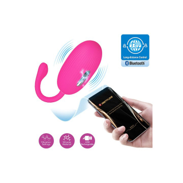 Pretty Love - Oeuf Vibrant Rechargeable Doreen Magenta Télécommande