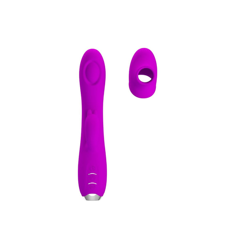 PRETTY LOVE - REGINA RECHARGEABLE VIBRATOR-SUCTION GEL PURPLE - HIGH…