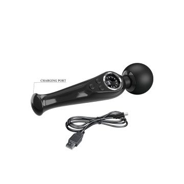 Pretty Love - Skyler Vibrador Wand Negro | Vybes.it