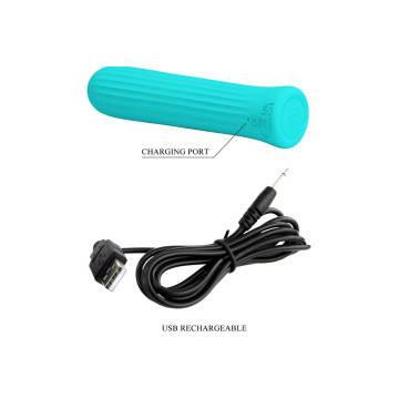 Pretty Love - Blanche Vibrador Estimulador Azul | Vybes.it