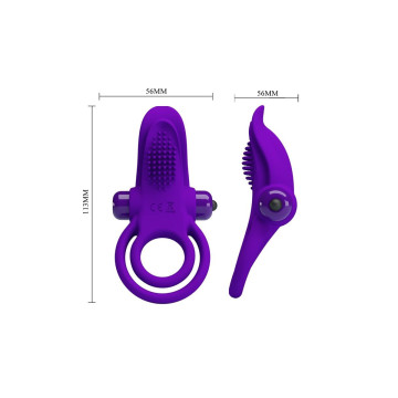Pretty Love - Anneau Pénis Vibrant Violet | Vybes.it