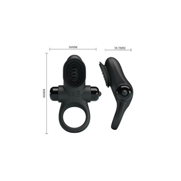 Pretty Love - Vibrator Ring Ii Pour Le Pénis Noir | Vybes.it