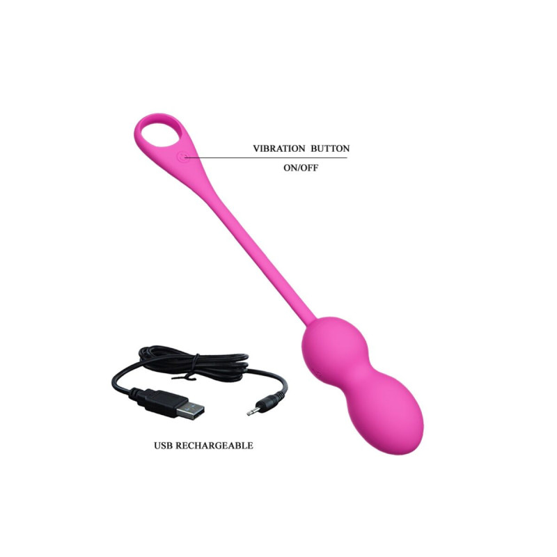 Pretty Love - Elvira Bolas Vibradoras Recargable Rosa | Vybes.it