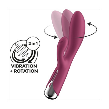 Satisfyer - Spinning Rabbit 1 Estimulacion Clitoris Y Punto G Rojo