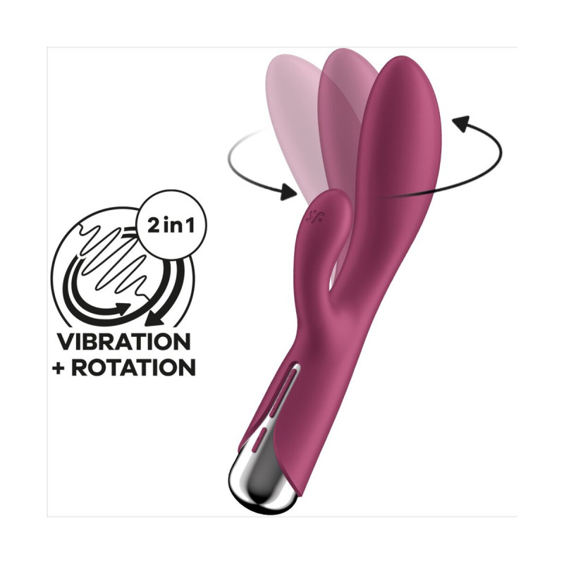 Satisfyer - Spinning Rabbit 1 Estimulacion Clitoris Y Punto G Rojo