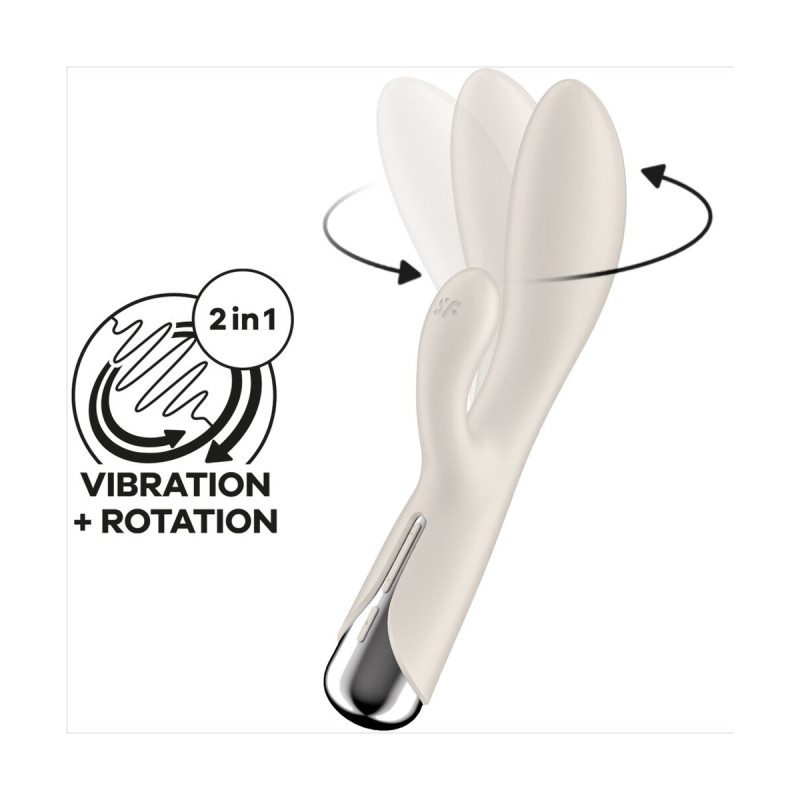 Satisfyer - Spinning Rabbit 1 Estimulacion Clitoris Y Punto G Beige