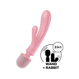 Satisfyer - Triple Lover Masajeador Vibrador Rabbit Rosa | Vybes.it