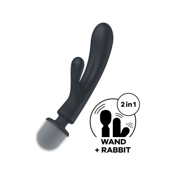 Satisfyer - Triple Lover Masajeador Vibrador Rabbit Gris | Vybes.it