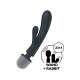 Satisfyer - Triple Lover Masajeador Vibrador Rabbit Gris | Vybes.it