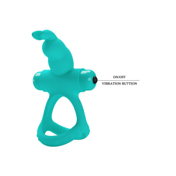 Pretty Love - Figgy Anillo Vibrador Rabbit Verde | Vybes.it
