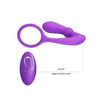 Pretty Love - Warren Anillo & Vibrador Anal Violeta | Vybes.it