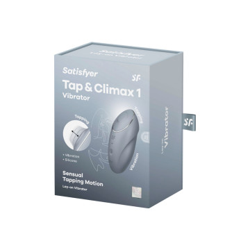 Satisfyer - Tap & Climax 1 Vibrador Lay - On Gris | Vybes.it
