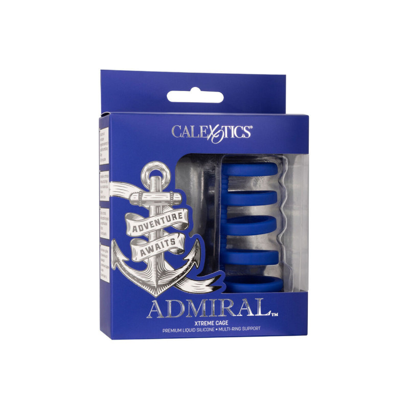 CALEXOTICS - ADMIRAL XTREME CAGE BLEU - Anneaux de chasteté