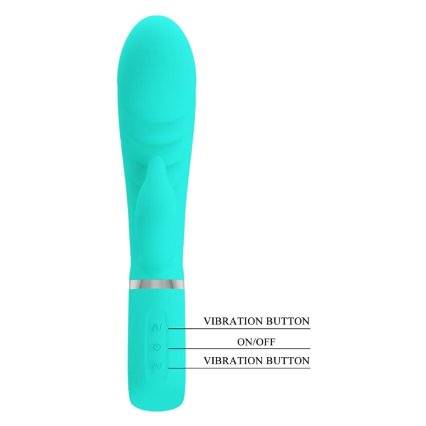 PRETTY LOVE - PRESCOTT VIBRADOR PUNTO G MULTIFUNCIÓN VERDE AGUA