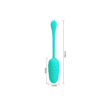 Pretty Love - Huevo Vibrador Con Textura Marina Recargable Verde