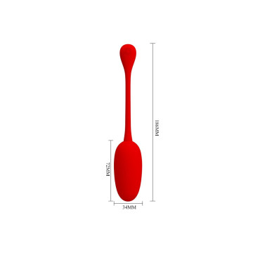 Pretty Love - Knucker Huevo Vibrador Recargable Rojo | Vybes.it