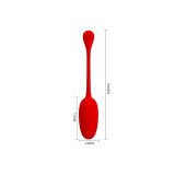 Pretty Love - Knucker Huevo Vibrador Recargable Rojo | Vybes.it