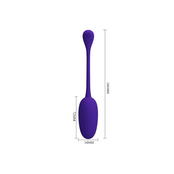 PRETTY LOVE - KNUCKER HUEVO VIBRADOR RECARGABLE LILA