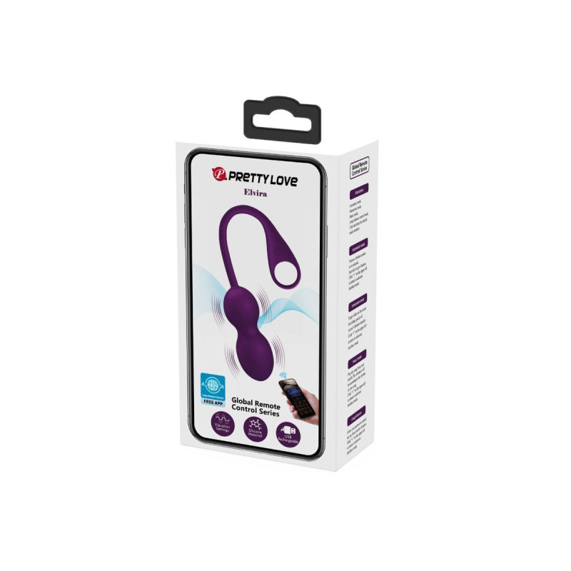Pretty Love - Elvira Kegel Balls App Télécommande Violet | Vybes.it
