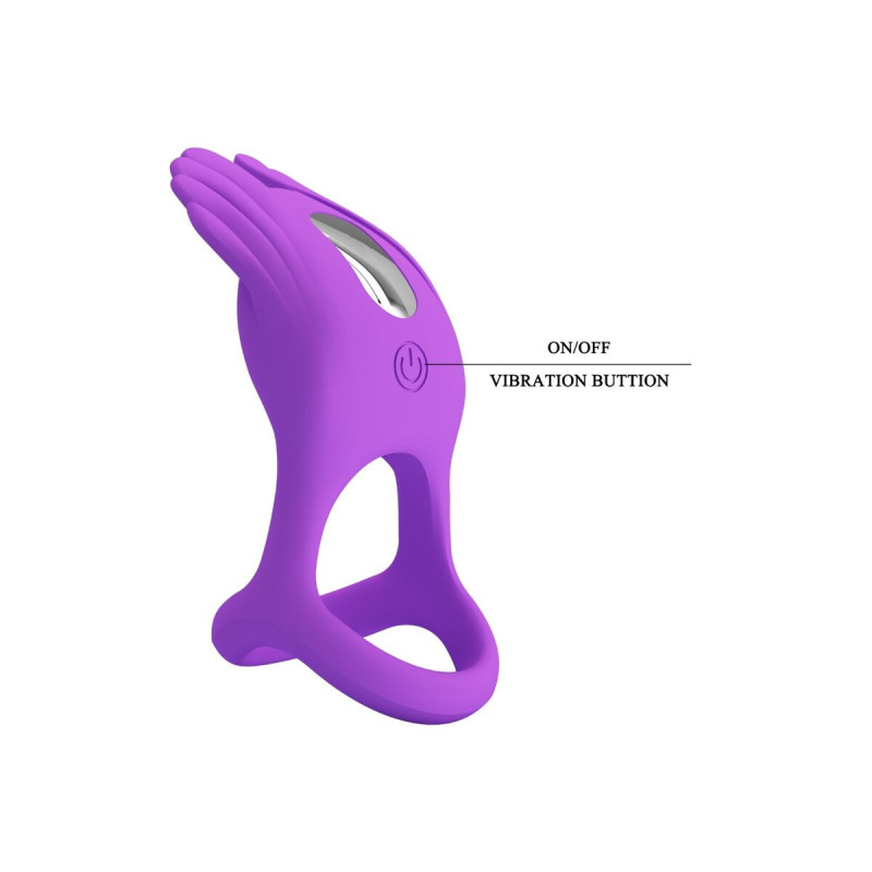 Pretty Love - Silas Anneau Pénis Vibrant 7 Vibrations Silicone