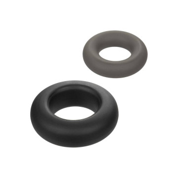 CALEXOTICS - ALPHA SET DI 2 ANELLI PROLONG GRIGIO - Cockring senza vi…