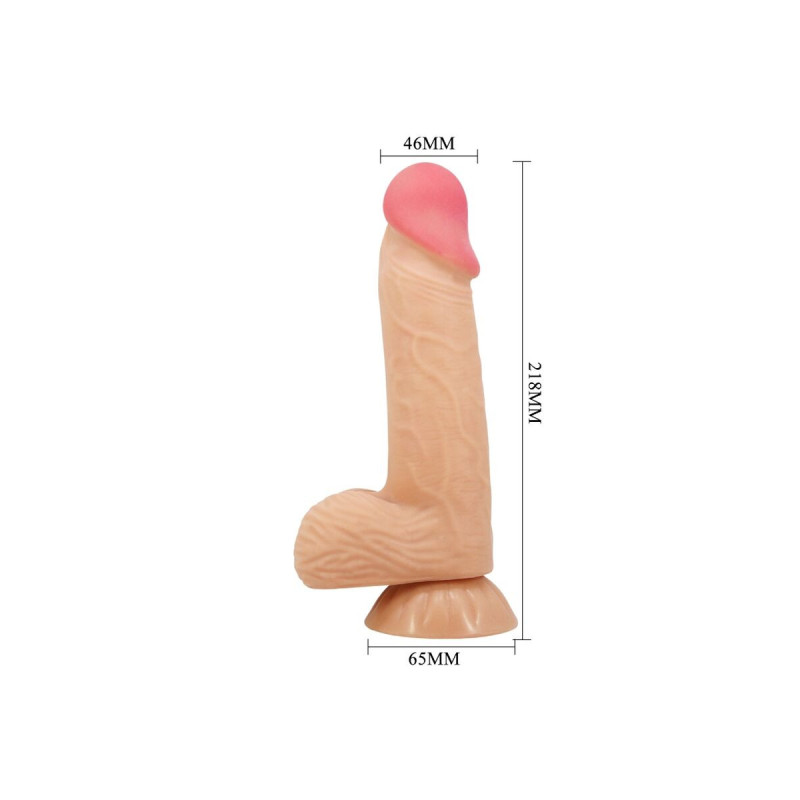Pretty Love - Sliding Skin Series Dildo Realístico Con Ventosa Piel