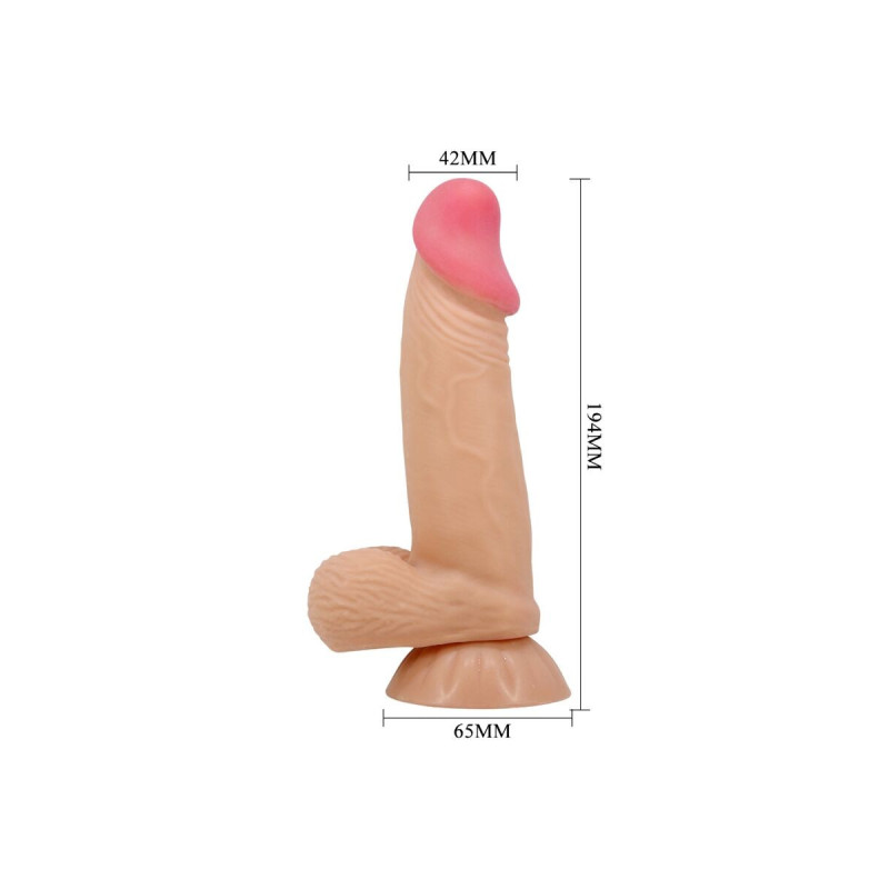 Pretty Love - Gode Réaliste Série Sliding Skin Avec Ventouse