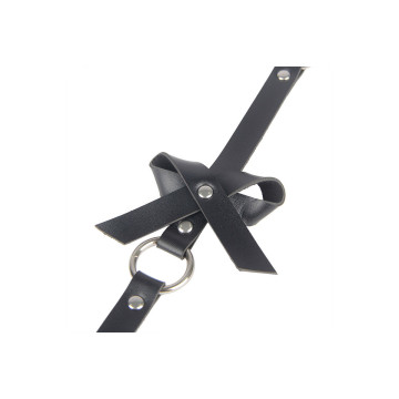 Subblime - Harnais De Jambe Chaîne Cuir Noir Taille Unique |