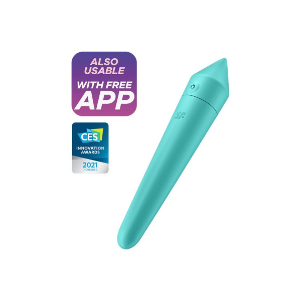 SATISFYER - ULTRA POWER BULLET 8 BALA VIBRADORA TURQUESA