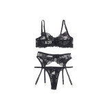 Subblime - Lot 3 Pièces Soutien - Gorge + String + Jarretière