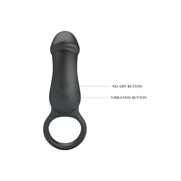 PRETTY LOVE - TRAE ANILLO & VIBRADOR NEGRO