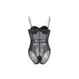 Subblime - Body Noir Bretelles Chaîne S/M | Vybes.it
