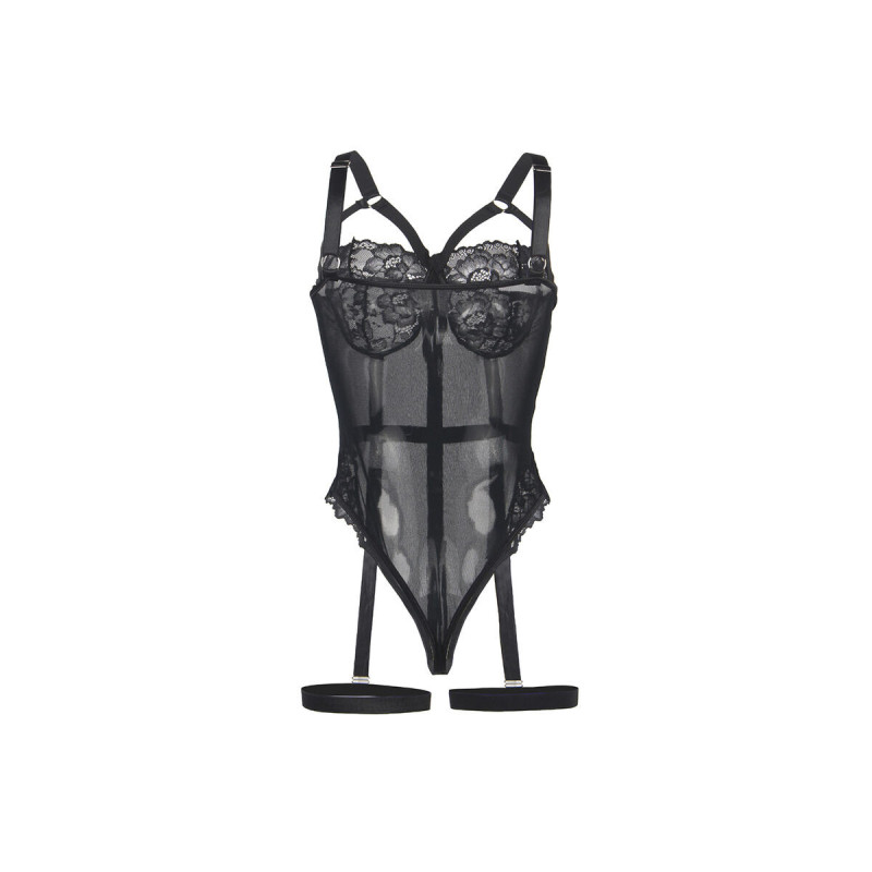 Subblime - Teddy Con Liguero Detalle Tiras Pecho Negro L/Xl |