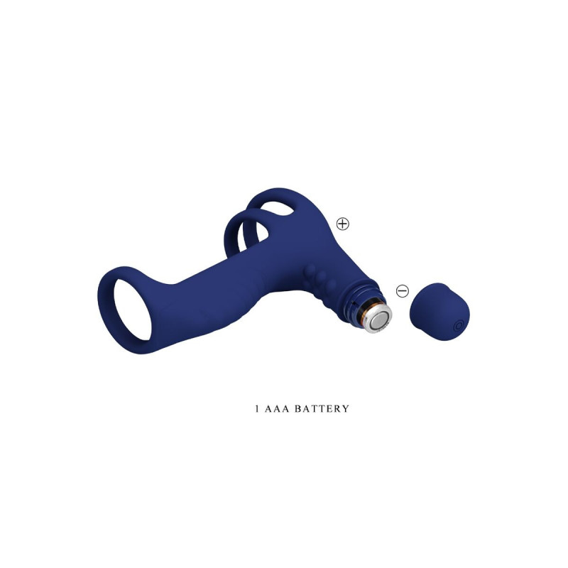 Pretty Love - Elish Anillo Vibrador Con Extensión Azul | Vybes.it