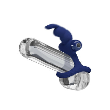Pretty Love - Luchito Doble Anillo Vibrador Rabbit Azul | Vybes.it