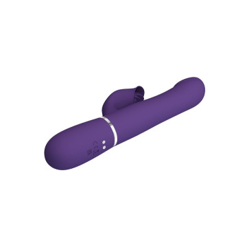 Pretty Love - Zalin Vibrador Rabbit Perlas 4 En 1 Morado | Vybes.it