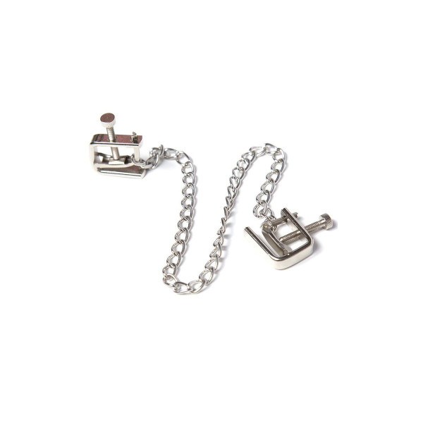 OHMAMA FETISH - PINZAS METALICAS TORNILLO CON CADENA