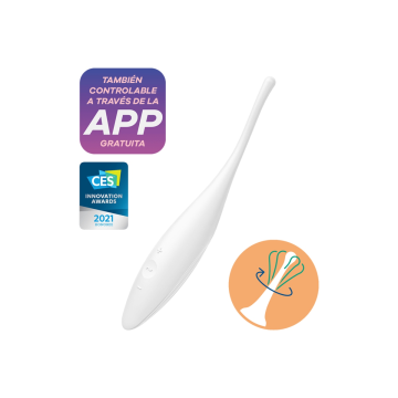 Satisfyer - Twirling Joy Estimulador Clitoris Blanco | Vybes.it