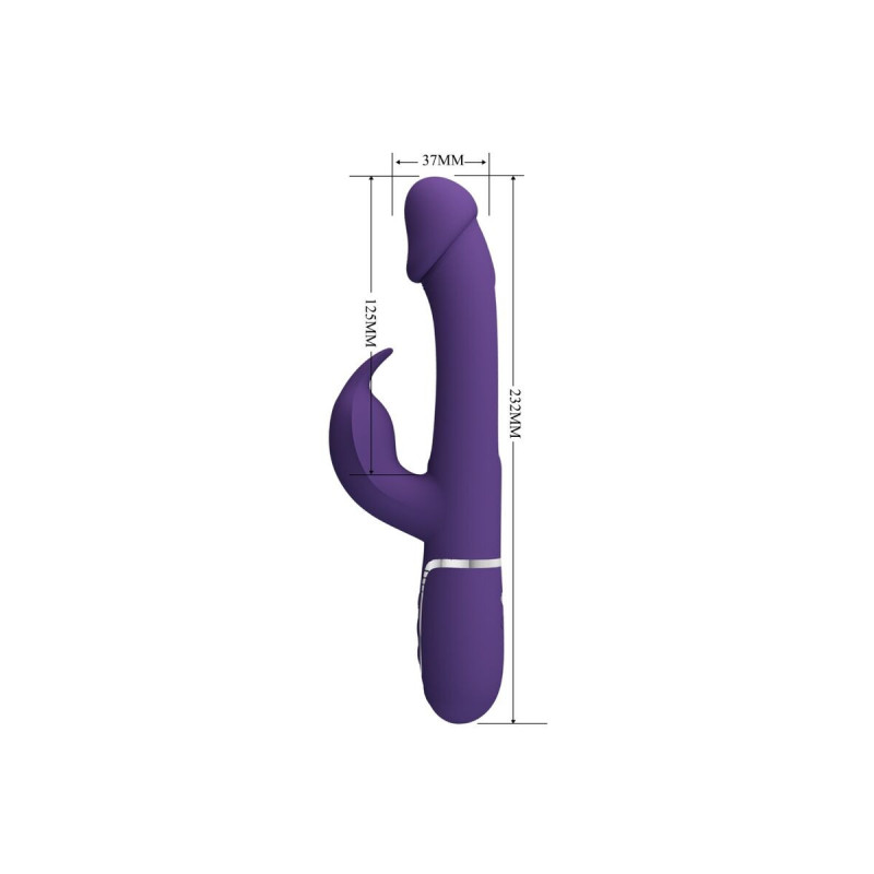 Pretty Love - Kampas Vibrador Rabbit 3 En 1 Multifunción Con Lengua