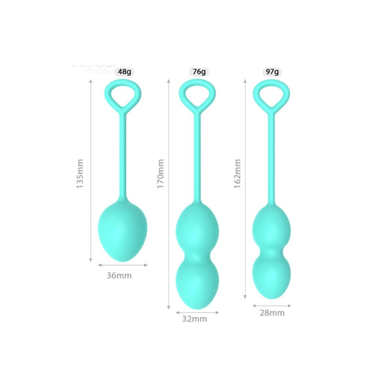 ARMONY - ANABIOSIS VAGINAL DUMBBELL 3 LEVELS GREEN - ARMONY WEARABLES…