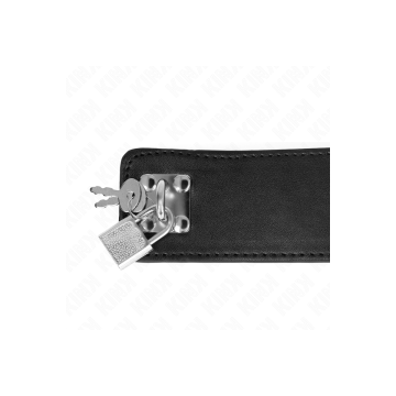 KINK - COLLANA CON CINTURA 65 CM CON CINTURINO LARGO NERO REGOLABILE…