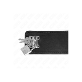 KINK - COLLIER AVEC CEINTURE 65 CM AVEC LARGE BRACELET NOIR AJUSTABLE…