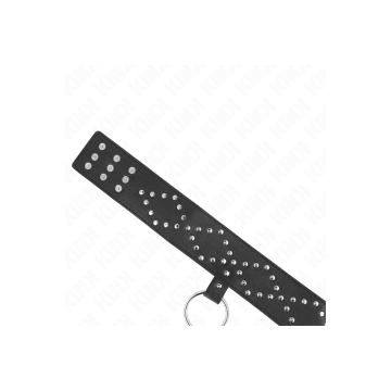 KINK - COLLANA 65 CM CON GUINZAGLIO CON BORCHIE ARGENTO MODELLO 3 REG…