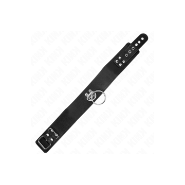 KINK - STUDDED LEASH 116 CM COLLAR WITH LEATHERETTE STRAP 50 X 5 CM -…
