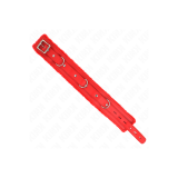 KINK - HALSBAND MIT LEINE 65 CM MIT EINSCHRÄNKUNGEN ROT 36-42 CM X 5,…